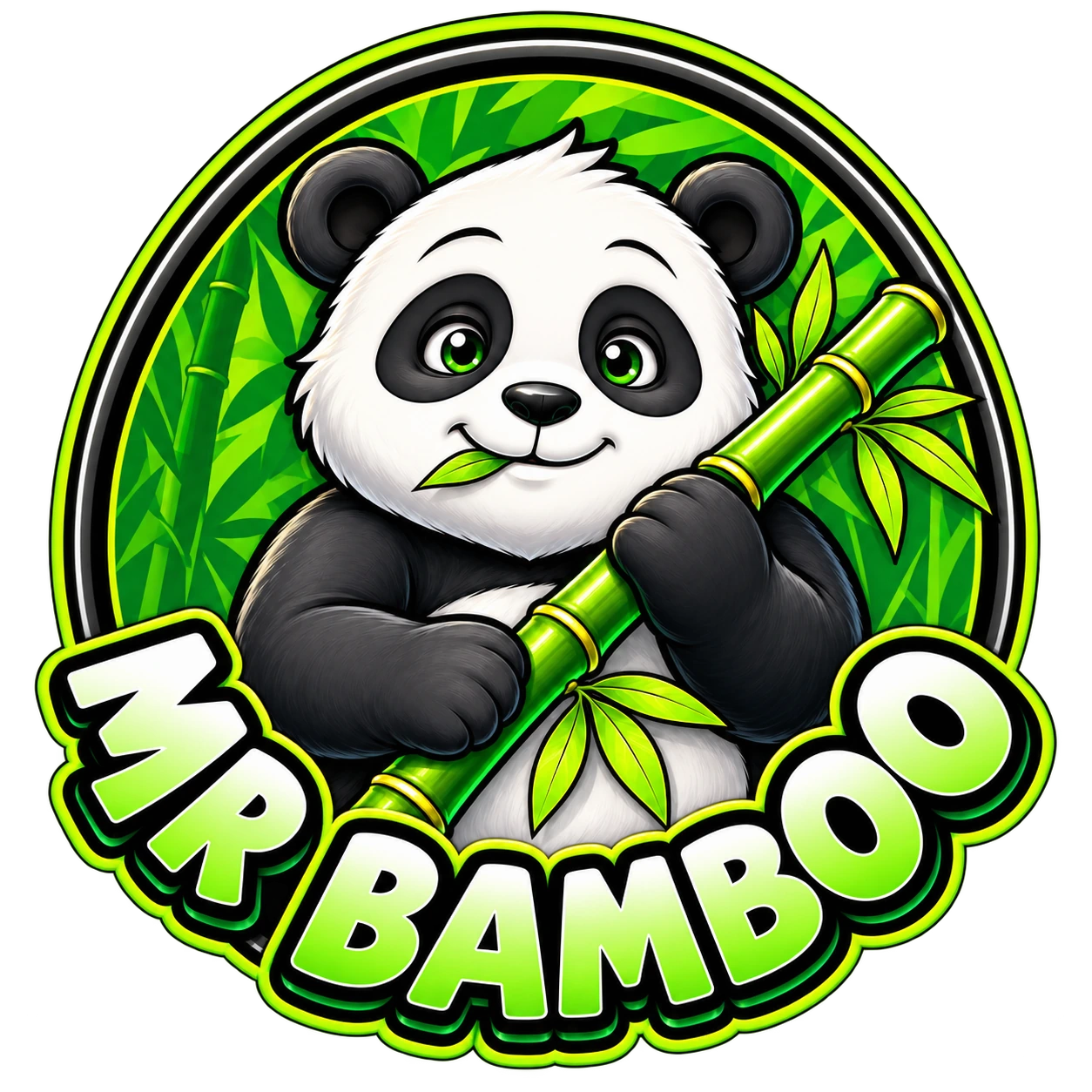 Logo panda MR BAMBOO