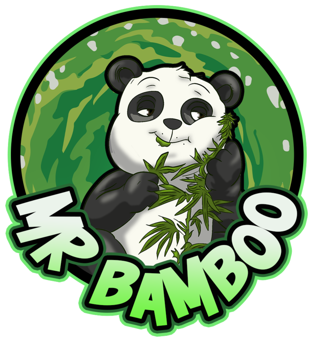 Logo panda MR BAMBOO